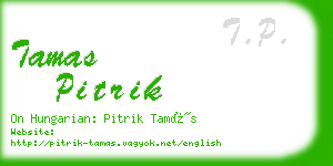 tamas pitrik business card